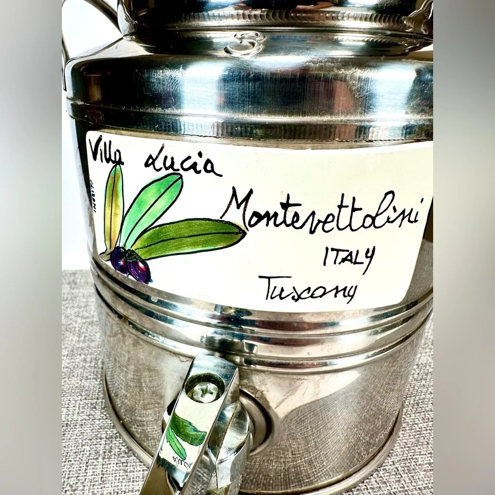 RARE Professional Grade Stainless Steel Olive Oil Dispenser Italy 3L